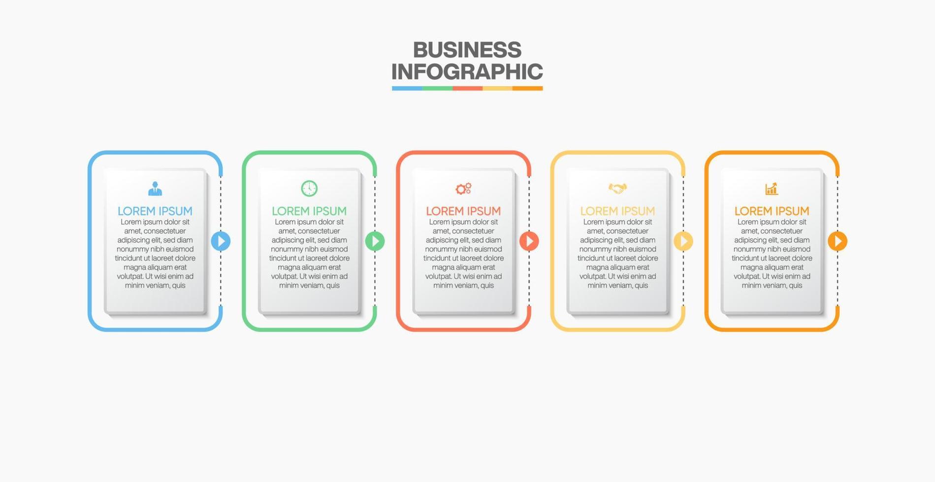 Presentation business infographic template vector