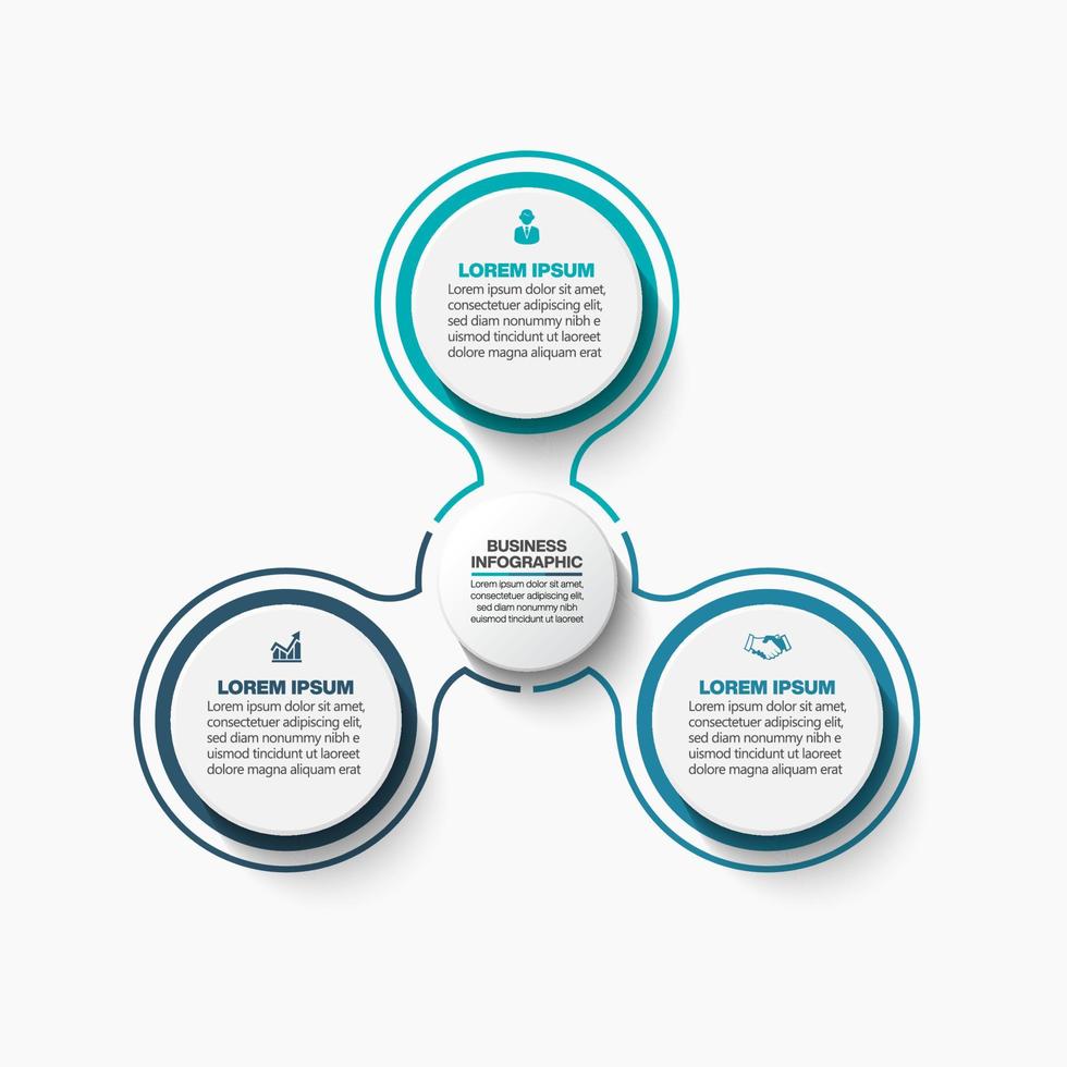 Presentation business infographic template vector