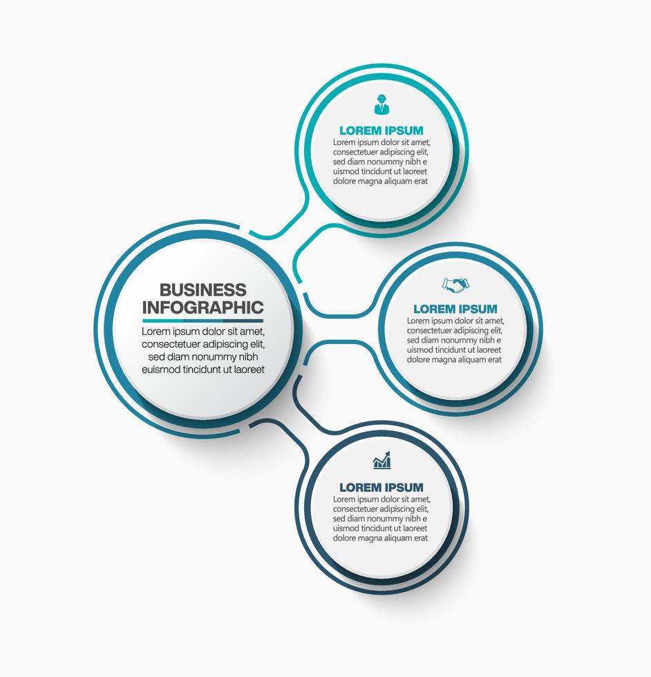 Presentation business infographic template vector
