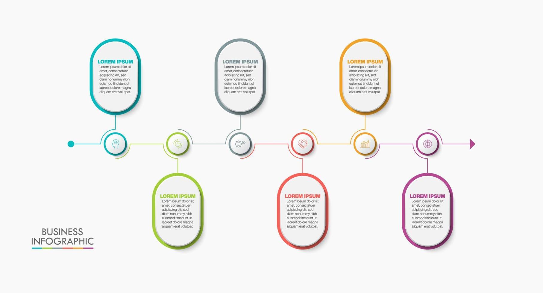 Presentation business infographic template vector