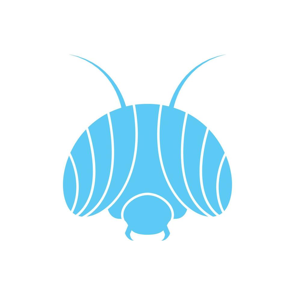 cabeza colorida insecto libélula logotipo símbolo icono vector gráfico diseño ilustración