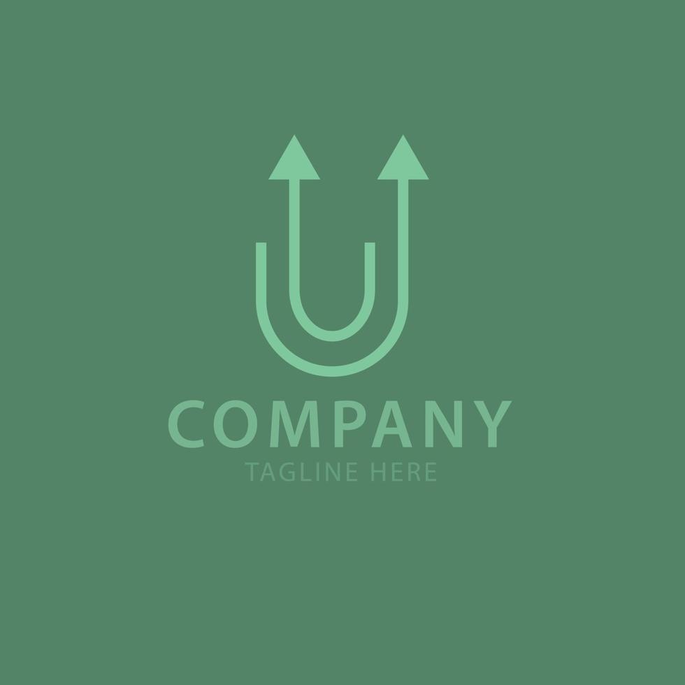 Initial Letter U and Y Arrow Logo. This Logo Perfect For Company Industry, Service, Start Up, Games, Comunity and more, File Editable vector