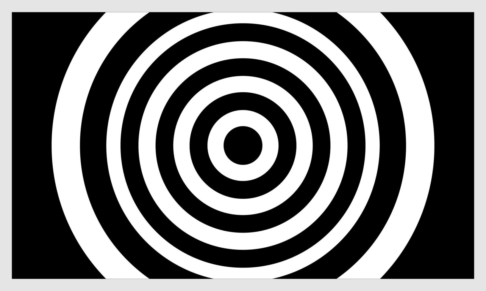 círculo ilusión fondo blanco y negro vector