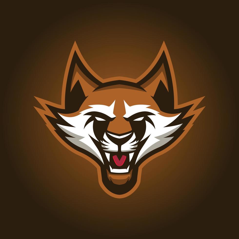 logotipo de esports de mapache vector