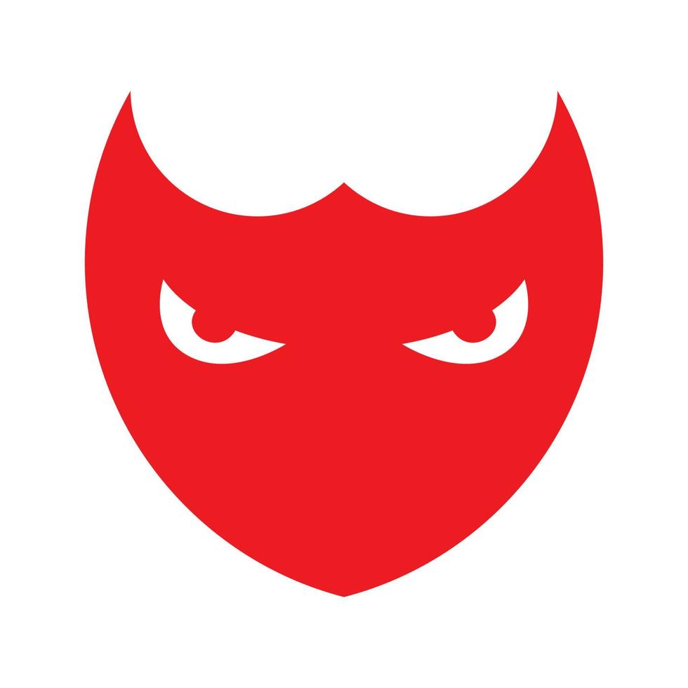 máscara roja pájaro búho logotipo diseño gráfico vectorial símbolo icono signo ilustración idea creativa vector