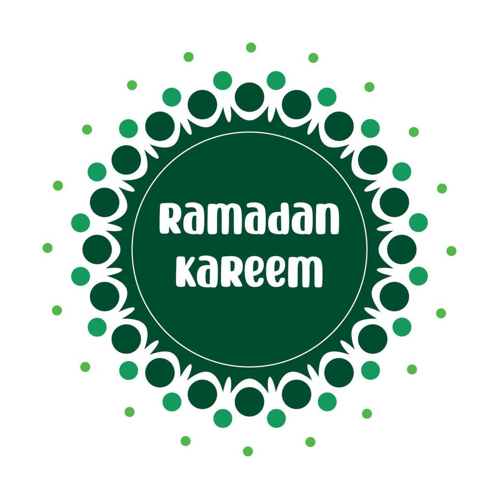 ramadan kareem greeting card template vector
