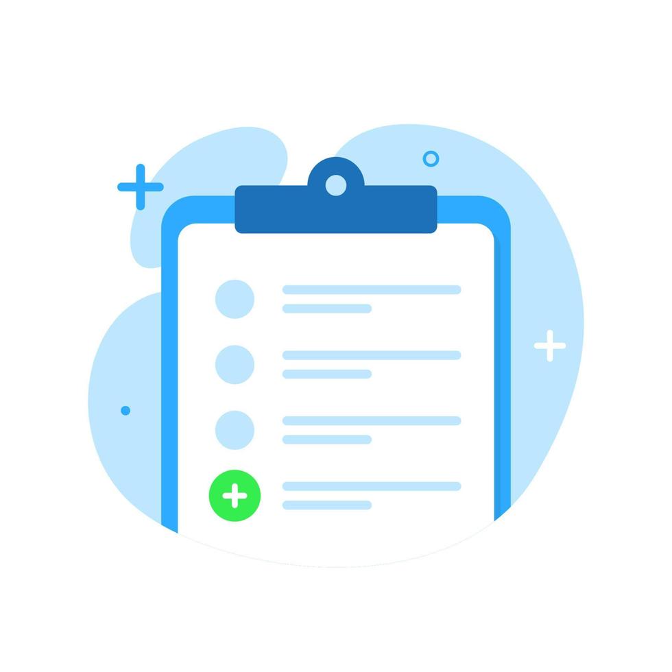 add new item with clipboard concept illustration flat design vector eps10. modern graphic element for landing page, empty state ui, infographic, icon