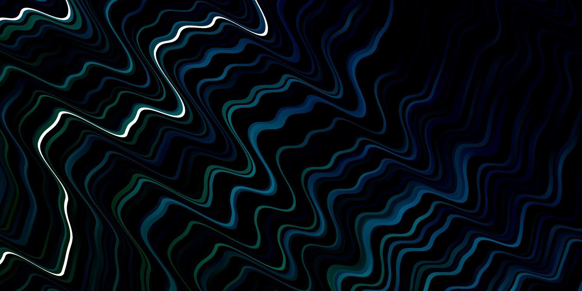 Dark Blue, Green vector template with curved lines.