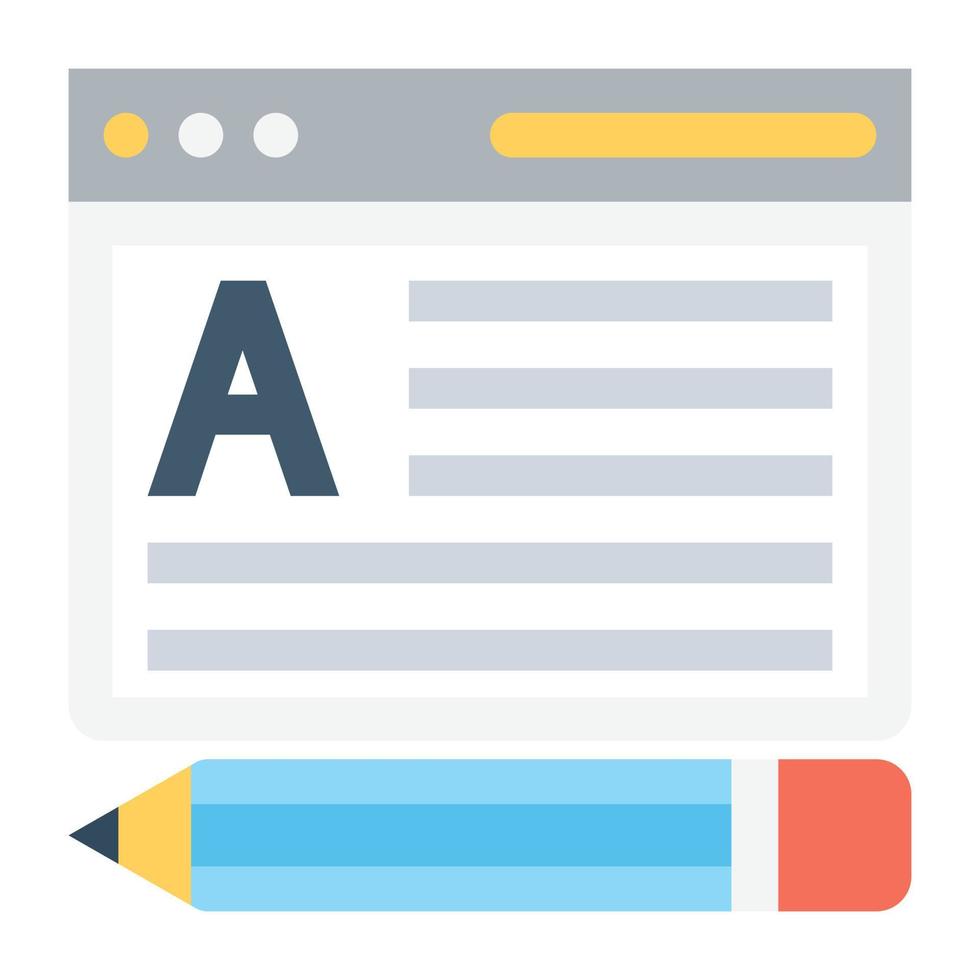 Online Article Concepts vector