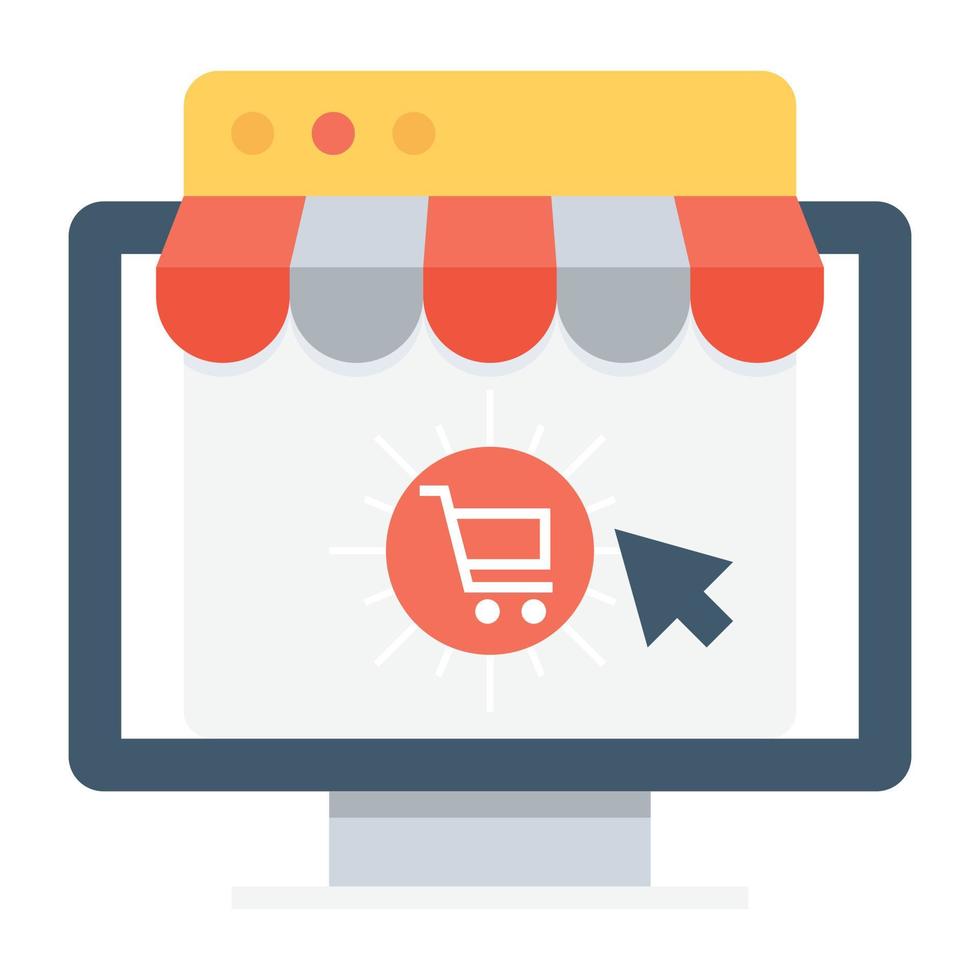 conceptos de compras online vector