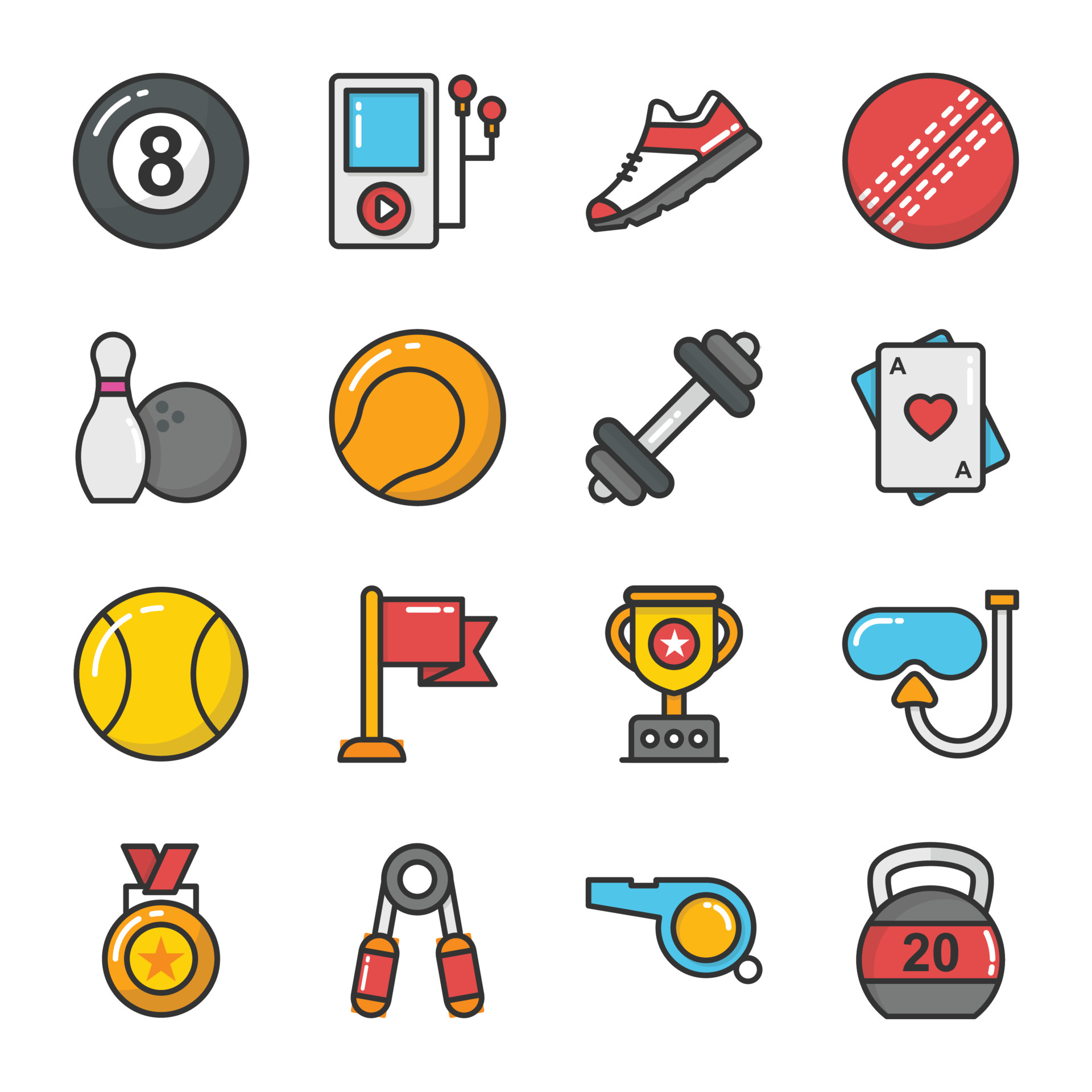 Trendy Sports Concepts 5505376 Vector Art at Vecteezy