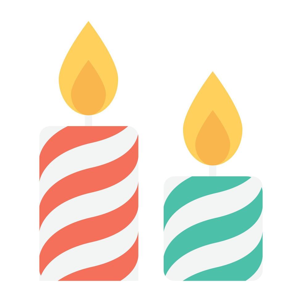 Trendy Candle Concepts vector