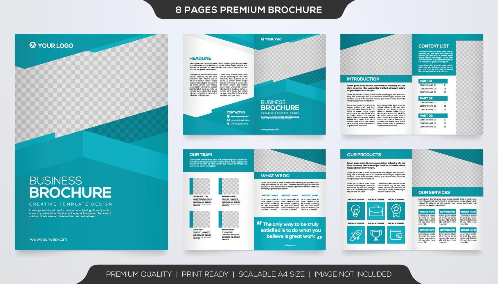 Minimalist Business Proposal Layout Stock Template