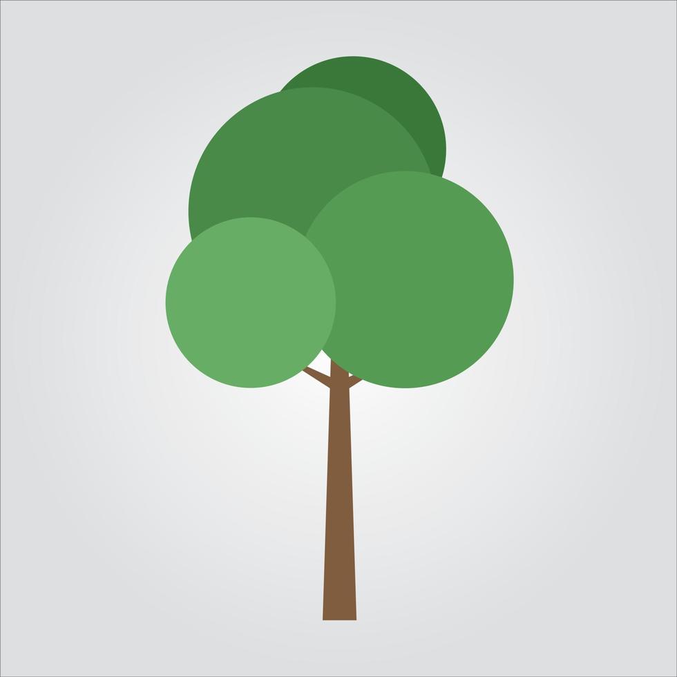 Isolated Color Tree Scalable Vector Graphics