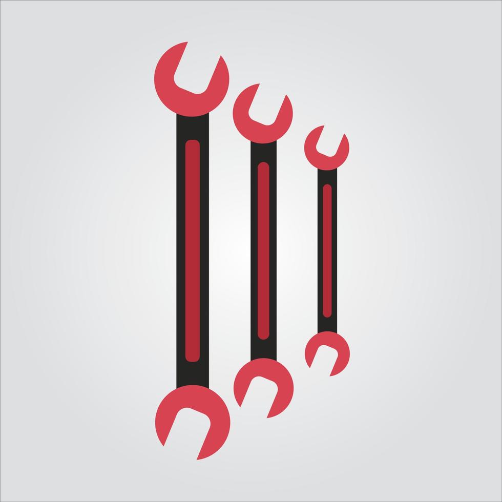 Isolated Color Wrench Scalable Vector Graphic