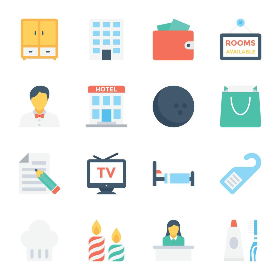 Trendy Hotel Building vector