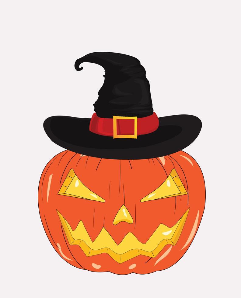 vector de calabaza de miedo