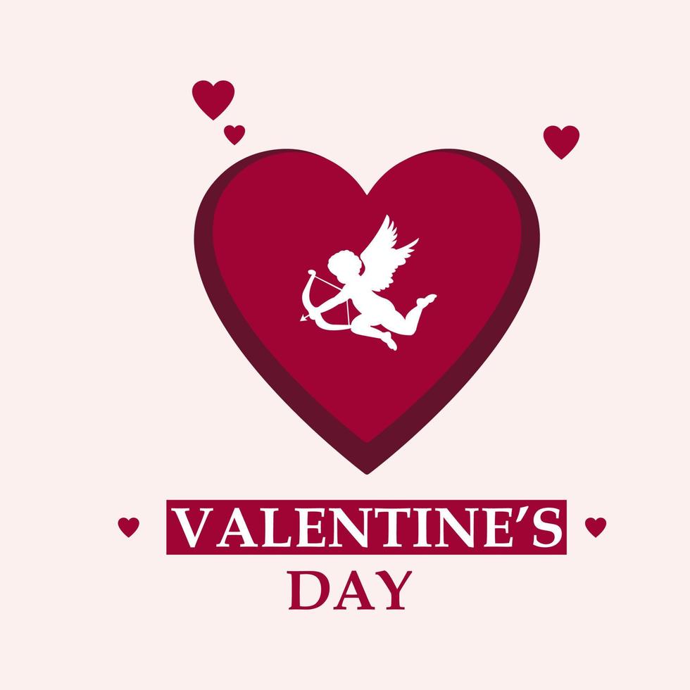 happy valentines day greeting card vector