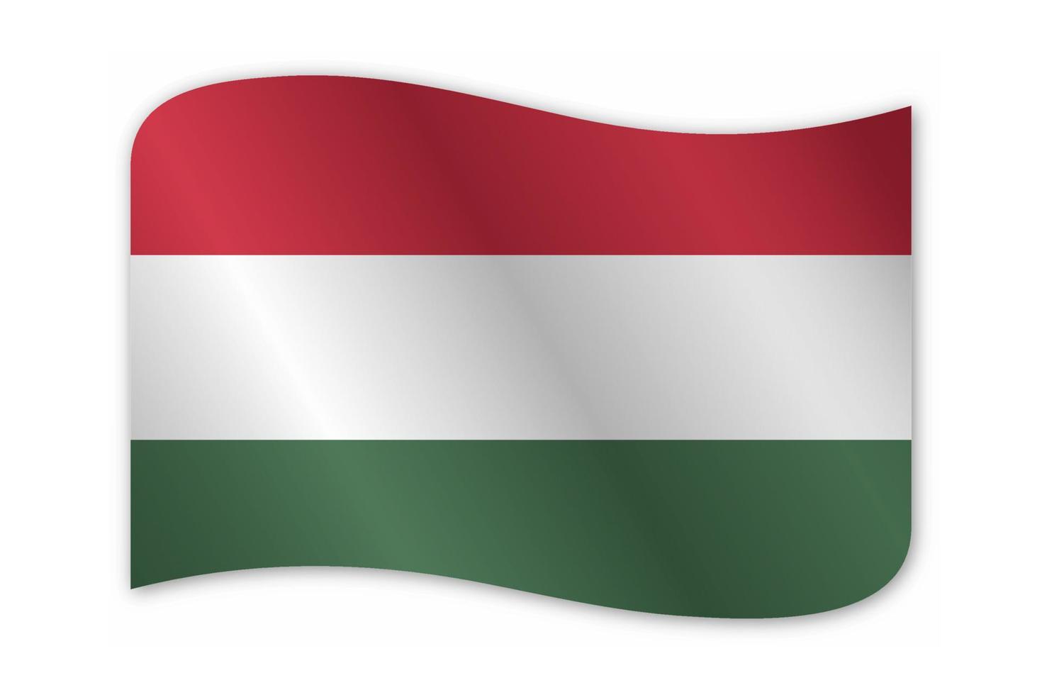 Hungary Country Flag Vector Design