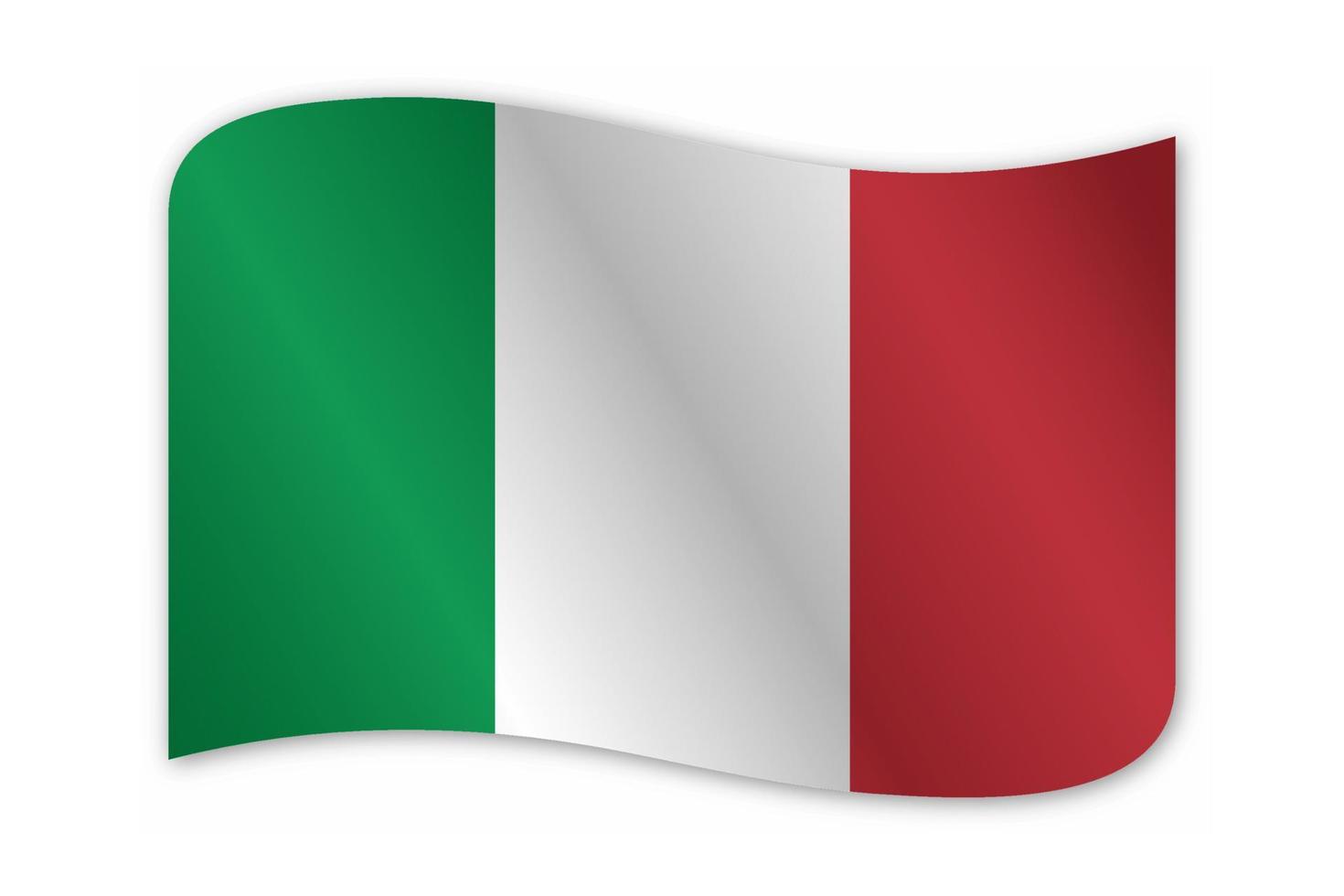 diseño de vector de bandera de país de italia