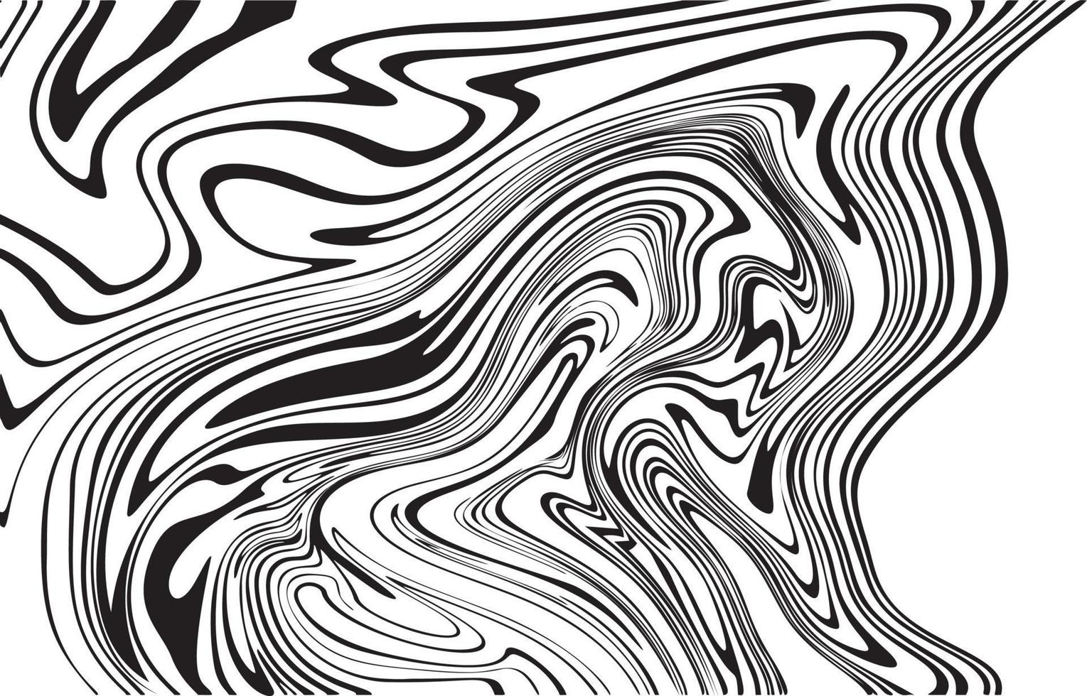 Vector abstract marble texture fluid art zebra effect black and white color