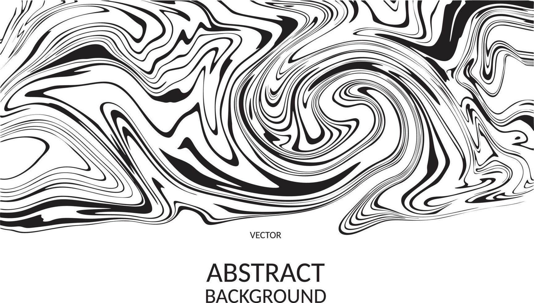 Vector abstract marble texture fluid art zebra effect black and white color
