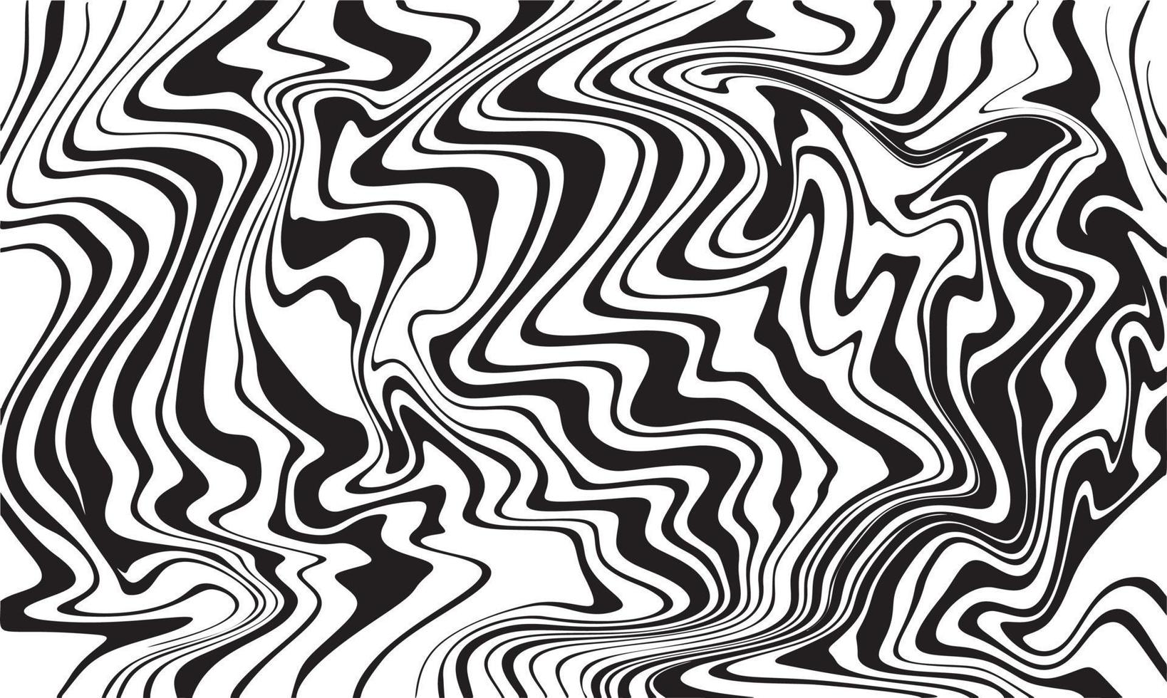 Vector abstract marble texture fluid art zebra effect black and white color