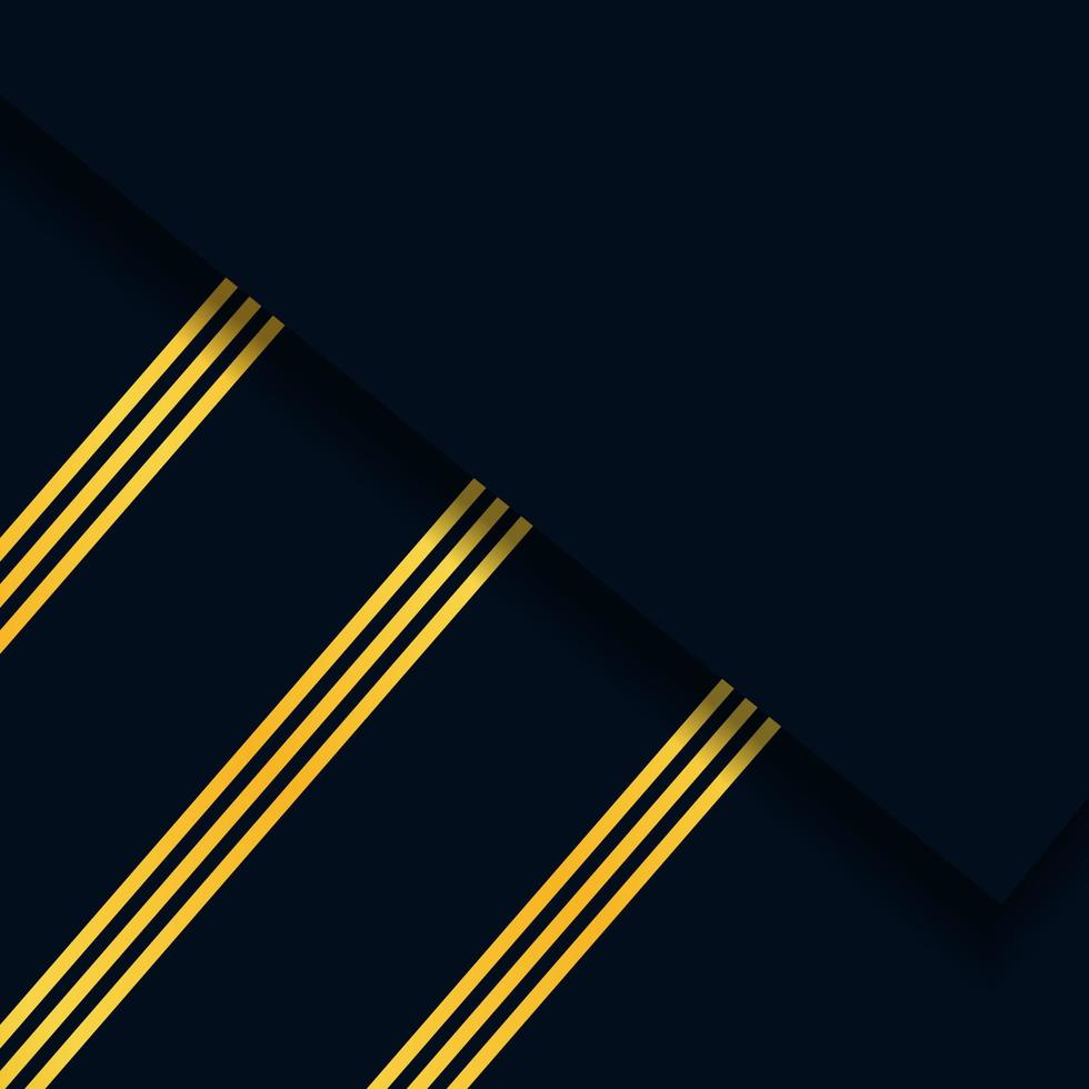 Simple Abstract Navy Background with Gold Line. Modern Background. Editable Vector EPS 10