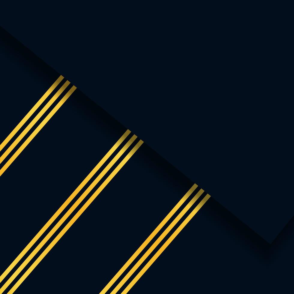 Simple Abstract Navy Background with Gold Line. Modern Background. Editable Vector EPS 10