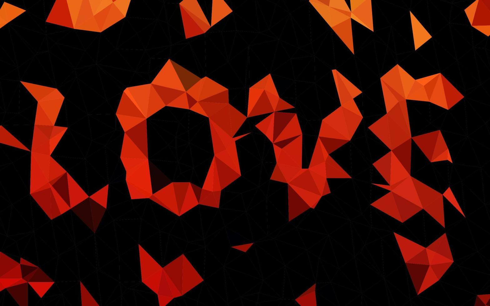 Dark Red vector low poly texture.