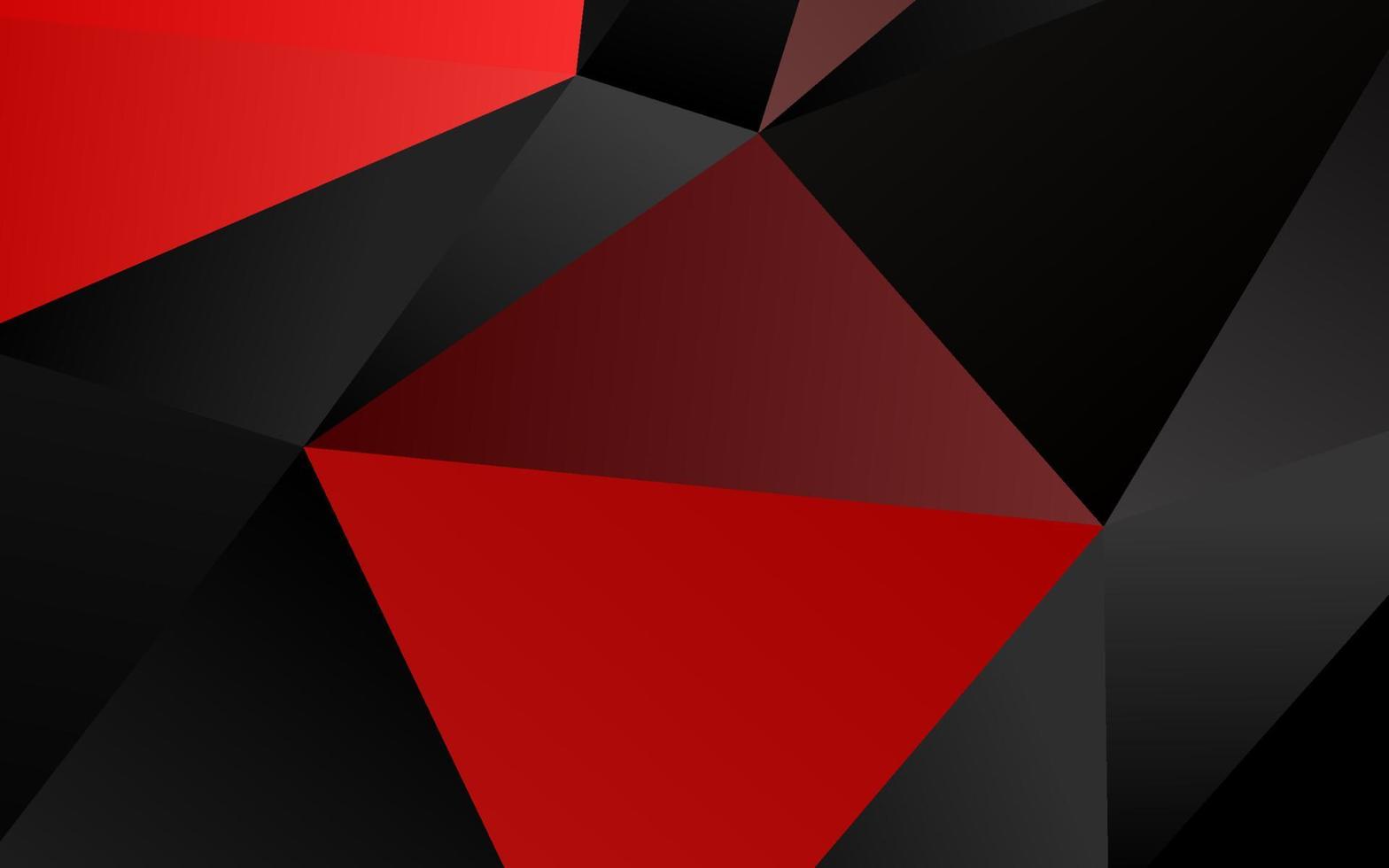 Telón de fondo abstracto de polígono de vector rojo claro.