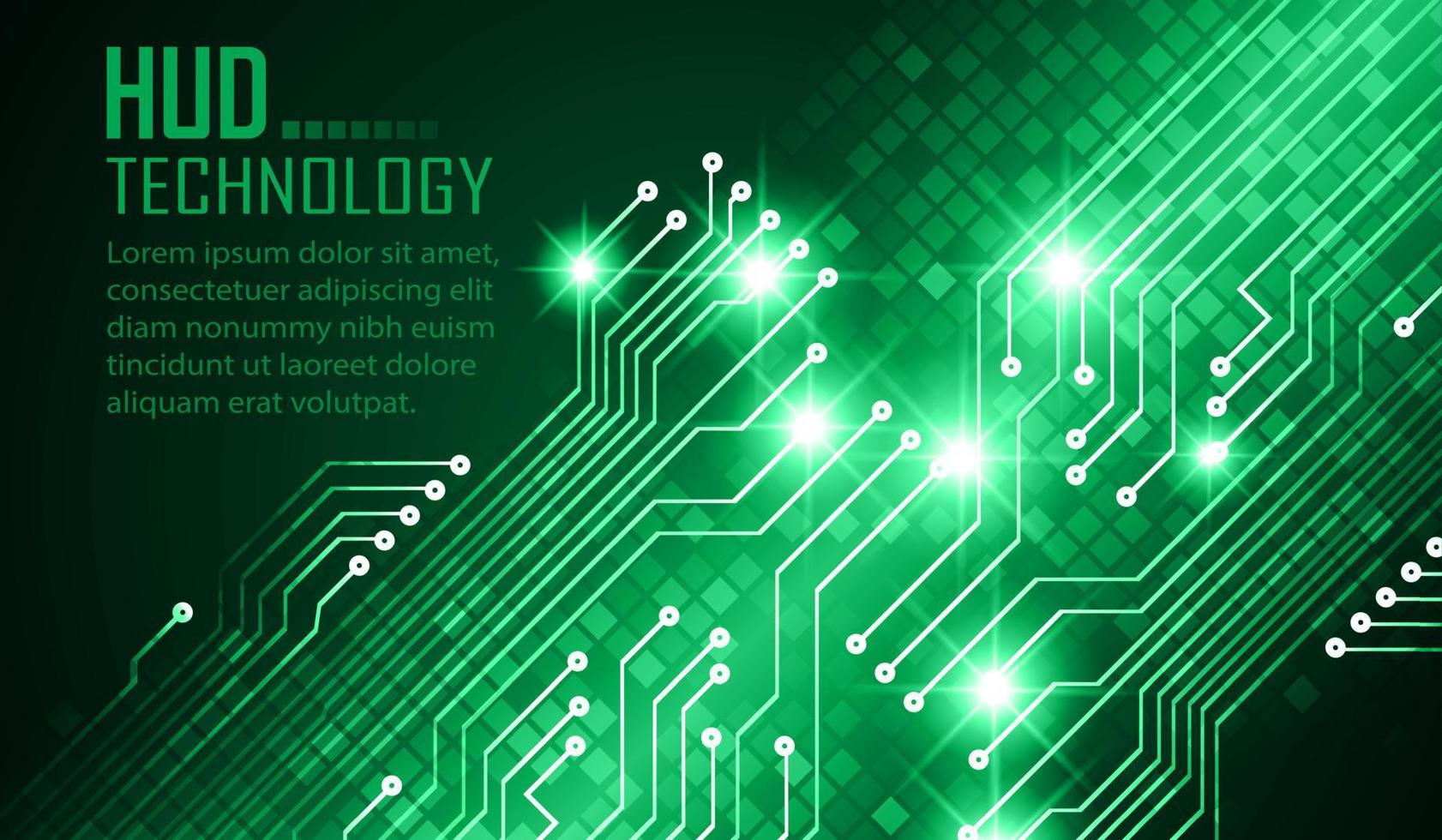 Fondo de concepto de tecnología futura de circuito cibernético vector