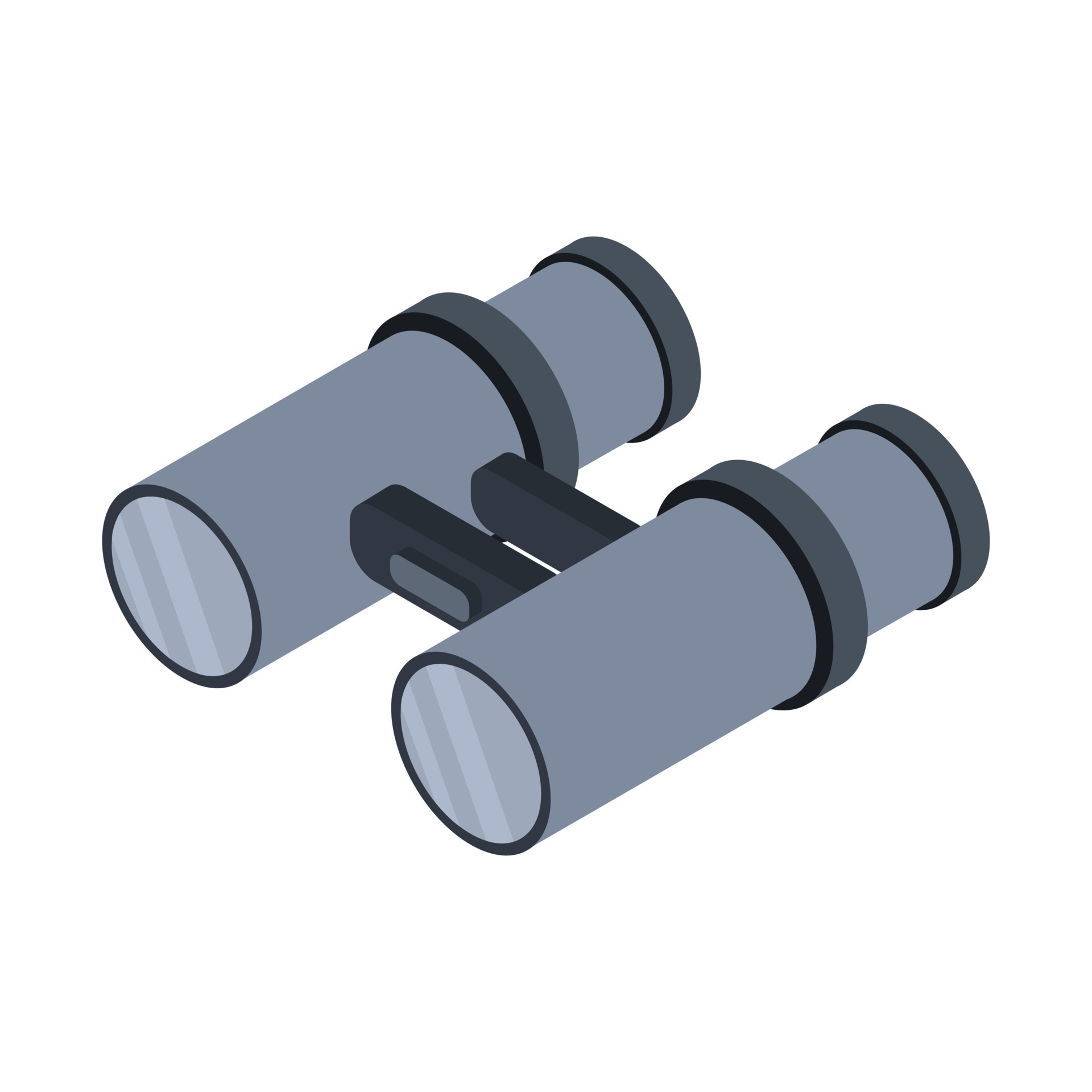 Isometric binoculars on a background 5509291 Vector Art at Vecteezy