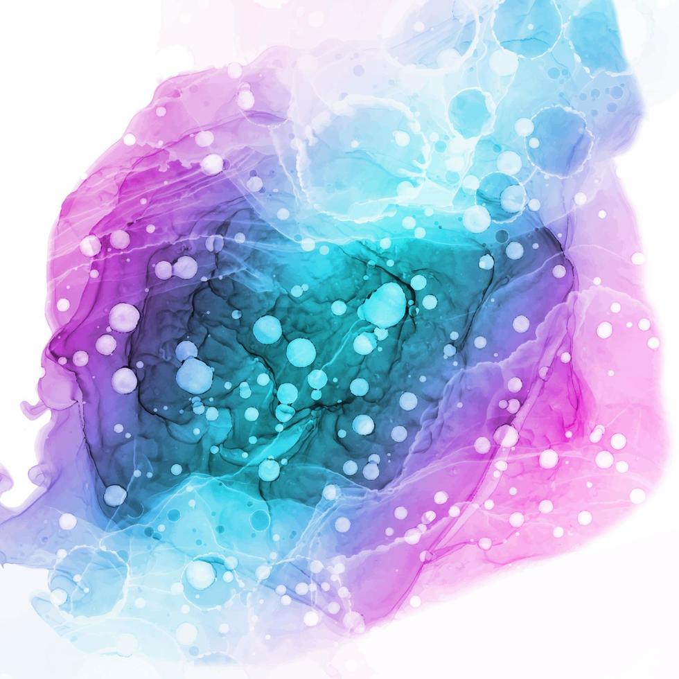 alcohol ink hand painted background vector