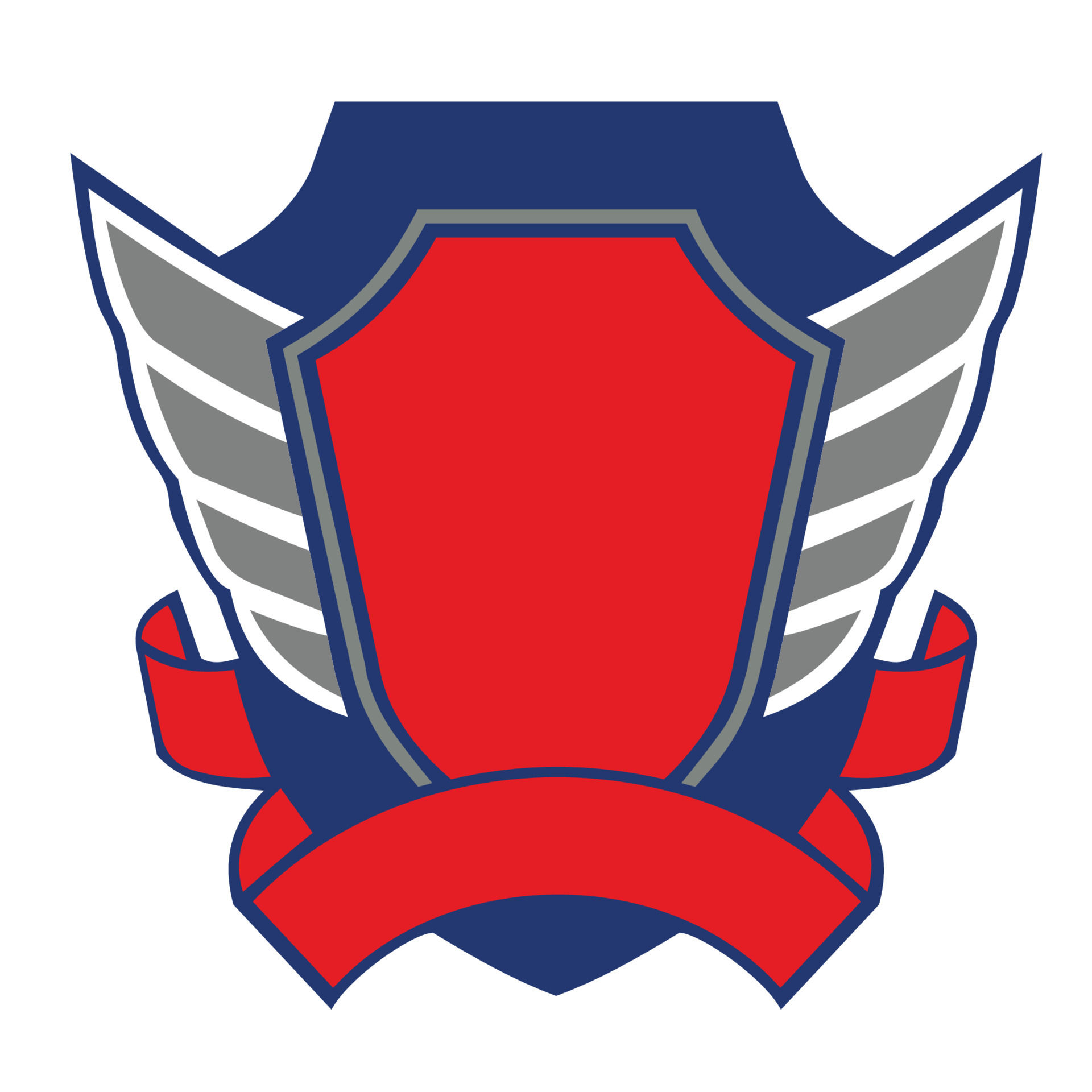 blank shield emblem template 5511887 Vector Art at Vecteezy