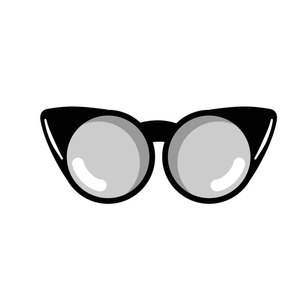vintage female sunglasses vector