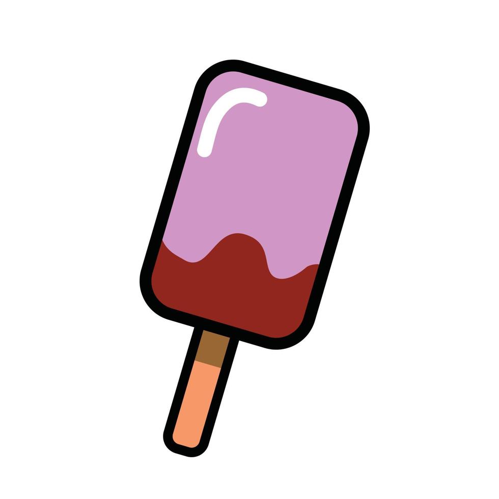 ice cream doddle cartoon vector