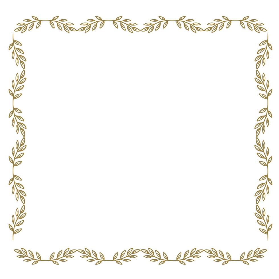 wheat frame border vector
