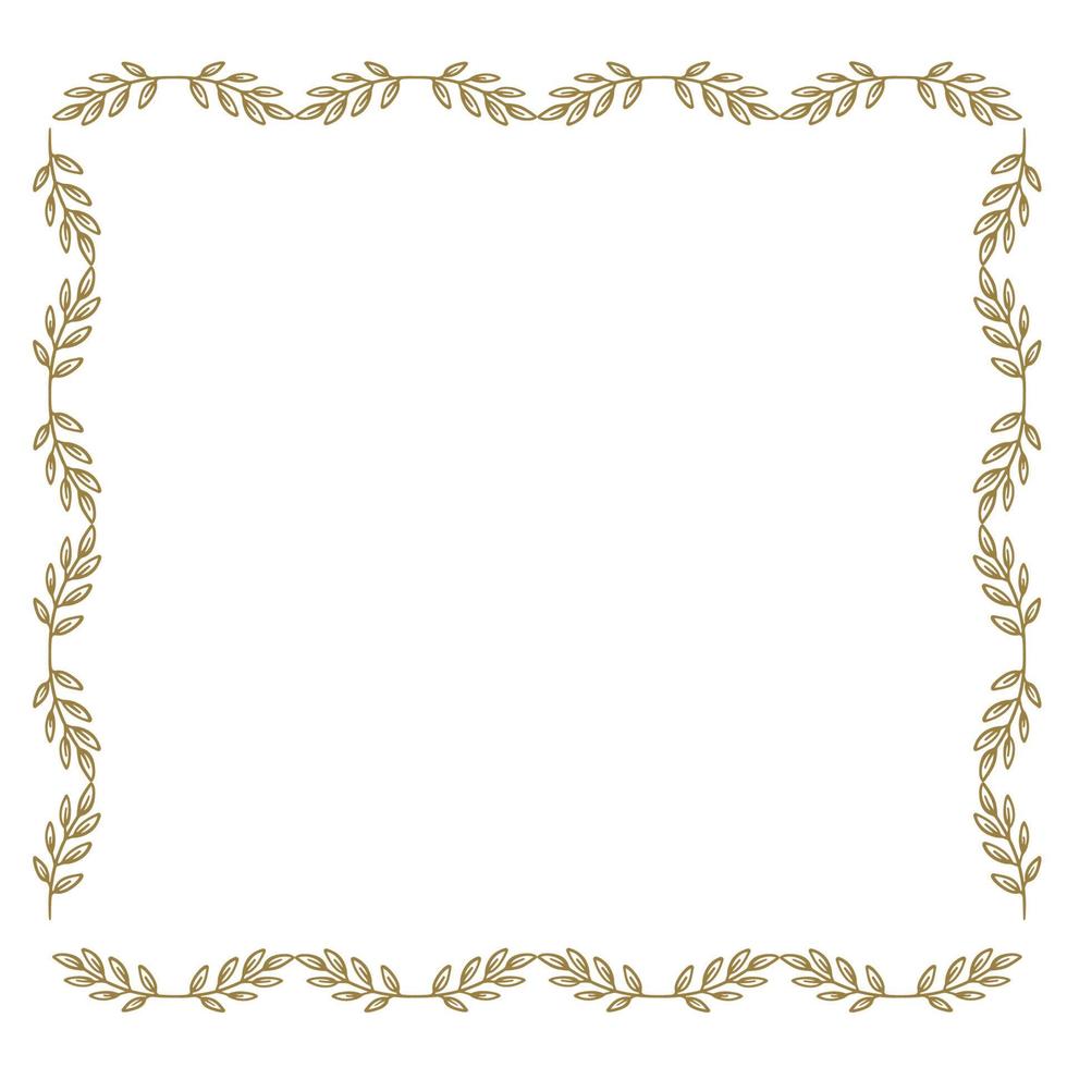 wheat frame border vector