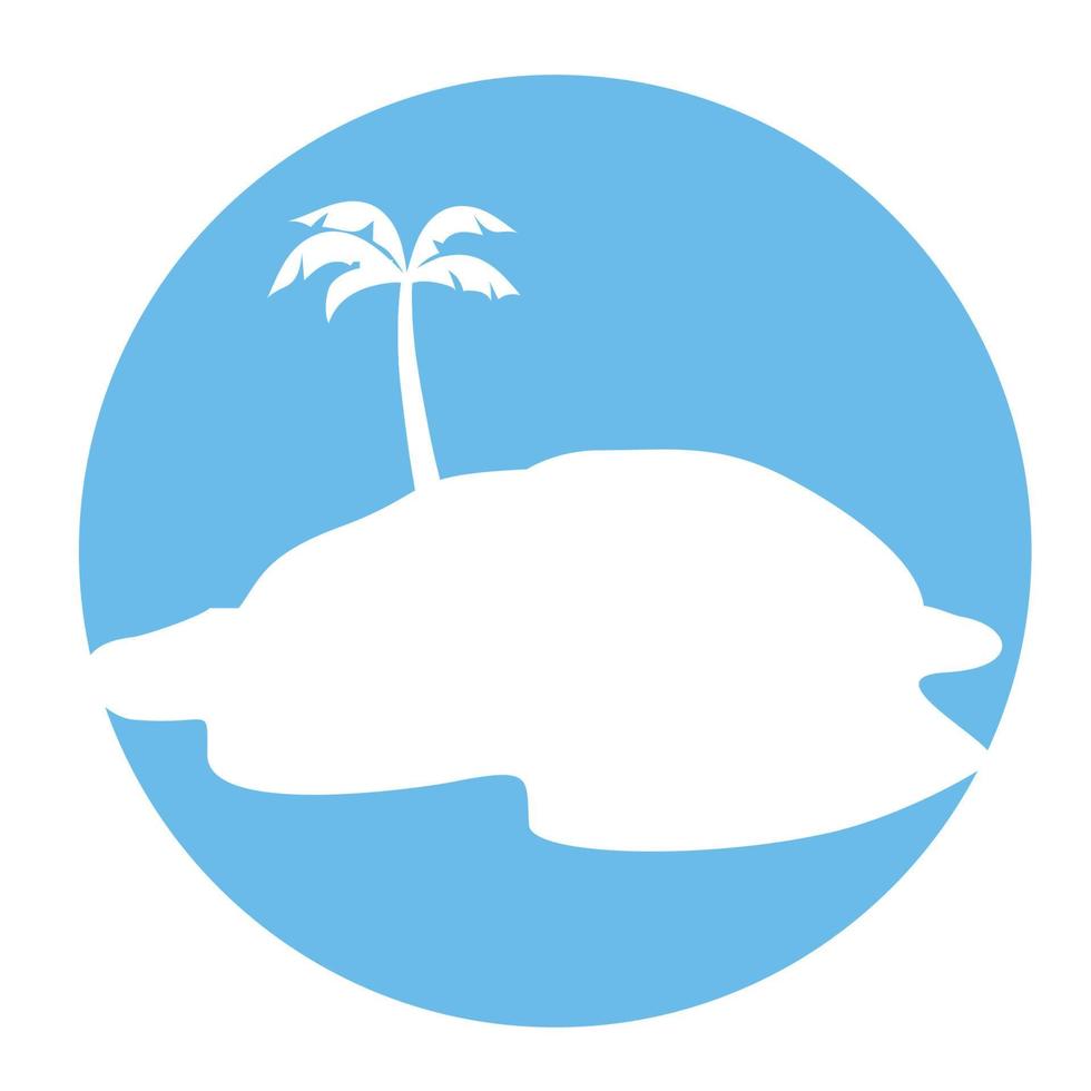 small island icon vector