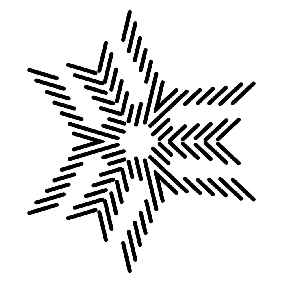 Abstract vector design in black color. Perfect for corporate, background, t-shirt, and so on.