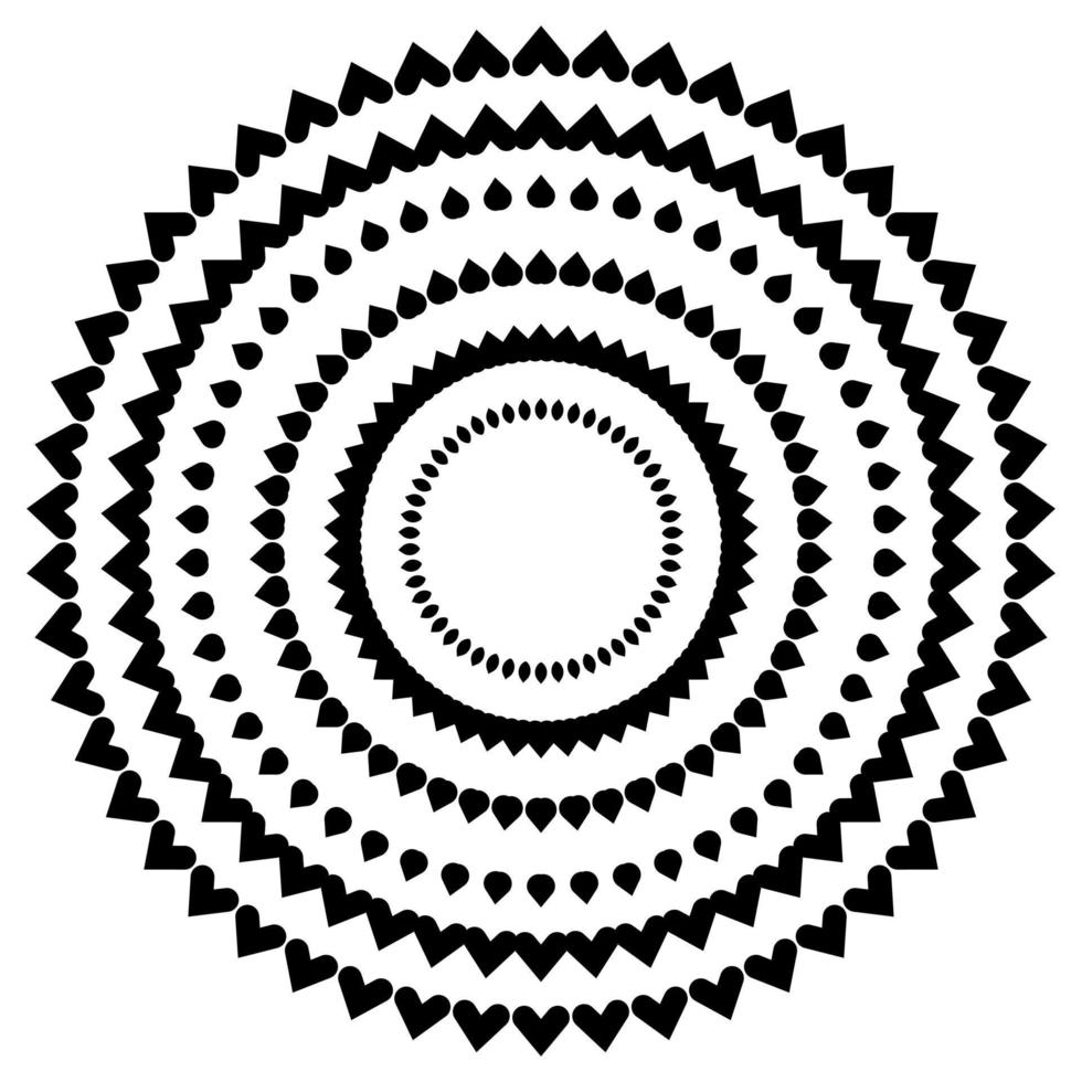Abstract vector design in black color. Perfect for corporate, background, t-shirt, and so on.