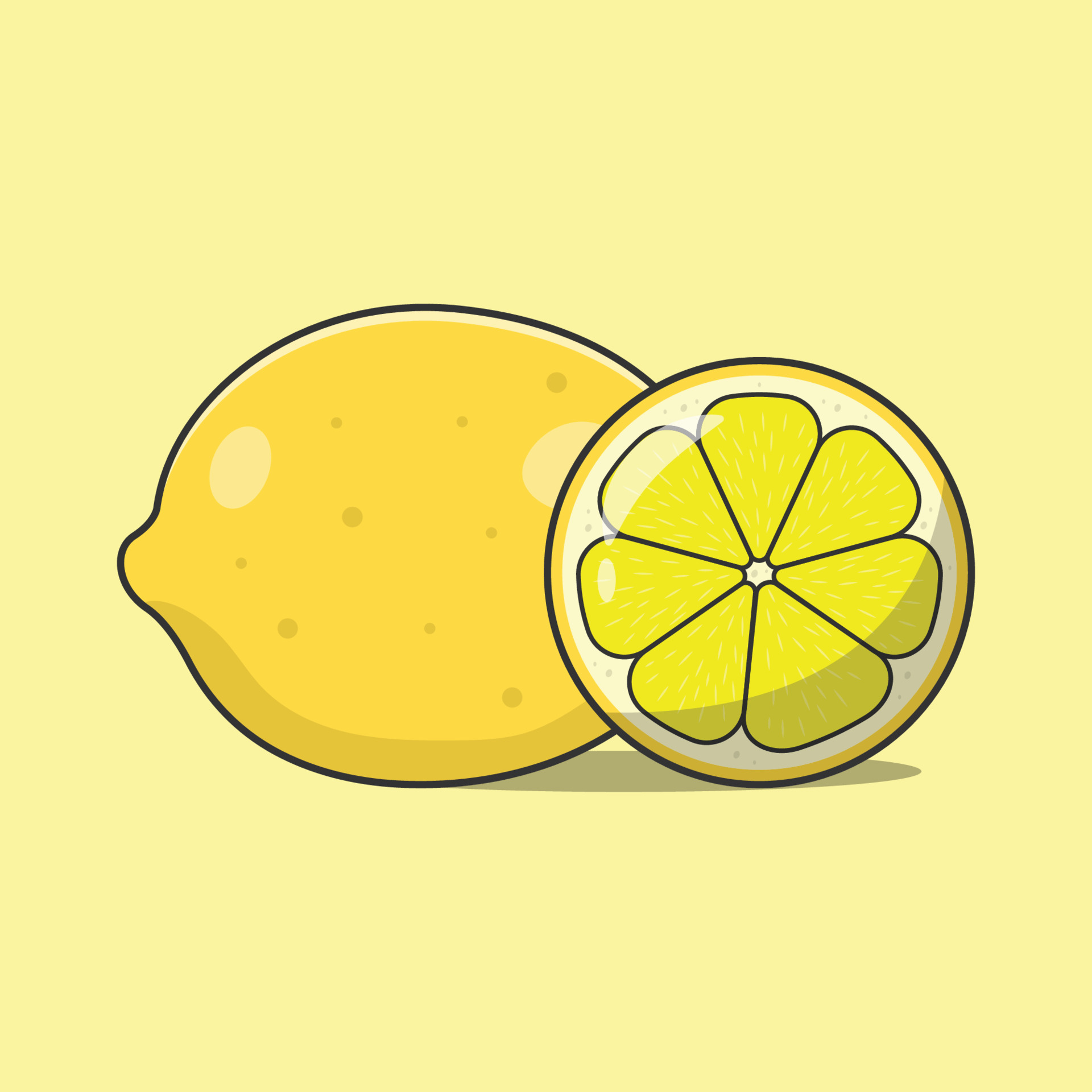 sour lemon cartoon