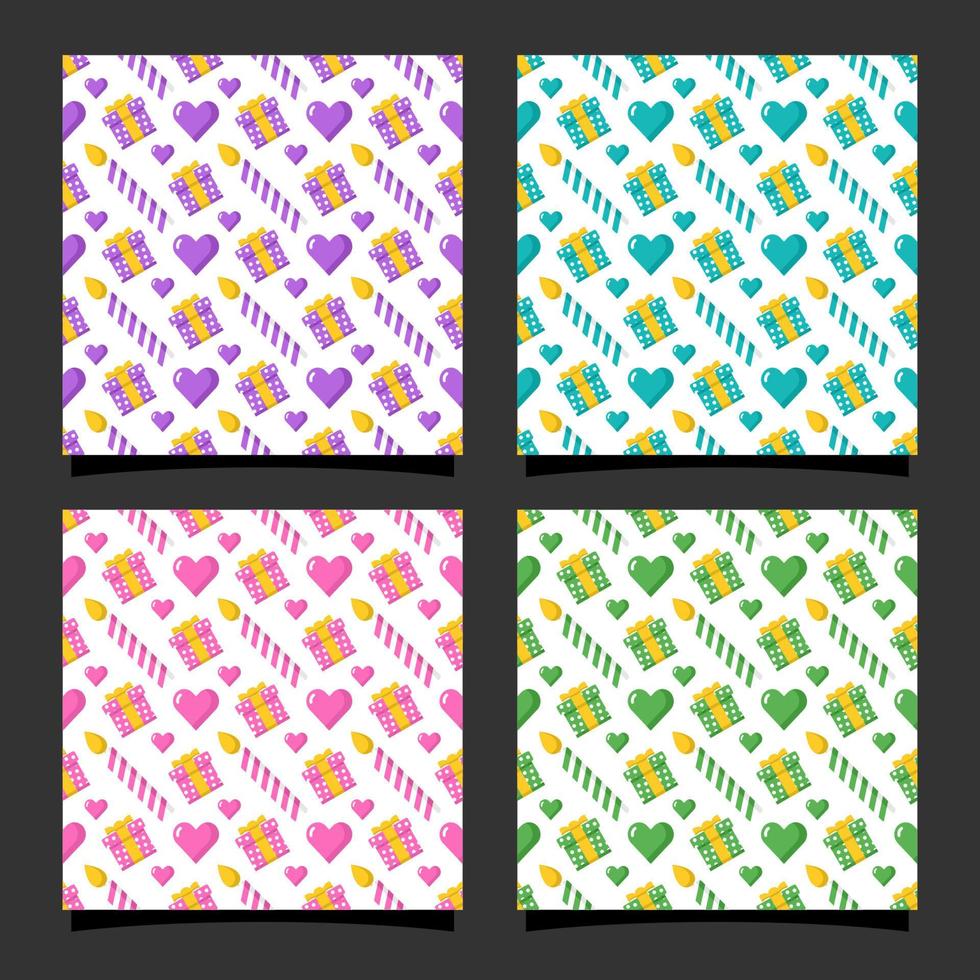 Happy birthday seamless pattern design vector