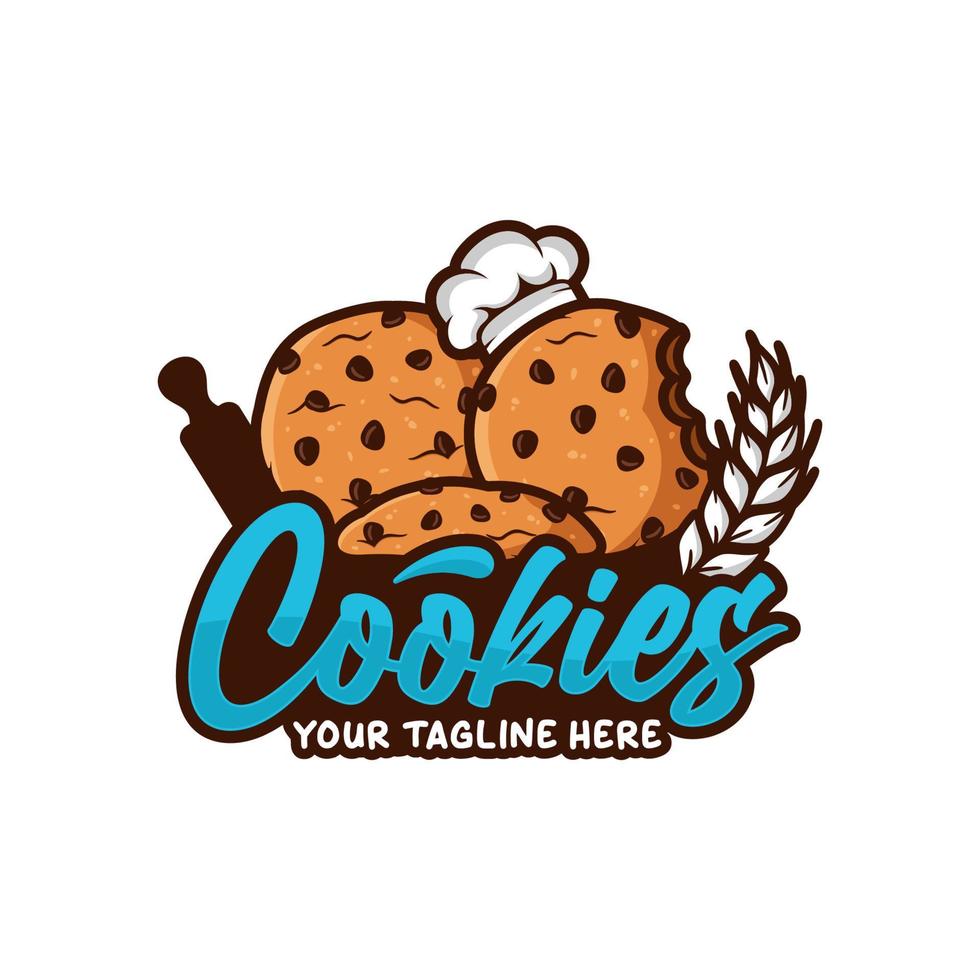 Cookies vector design premium logo