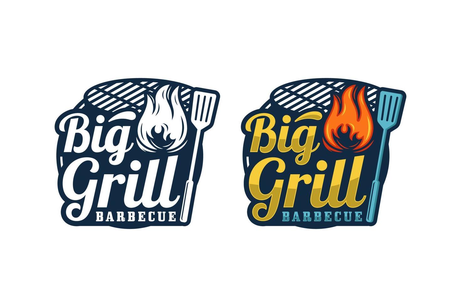 Big Grill Barbecue premium design logo vector