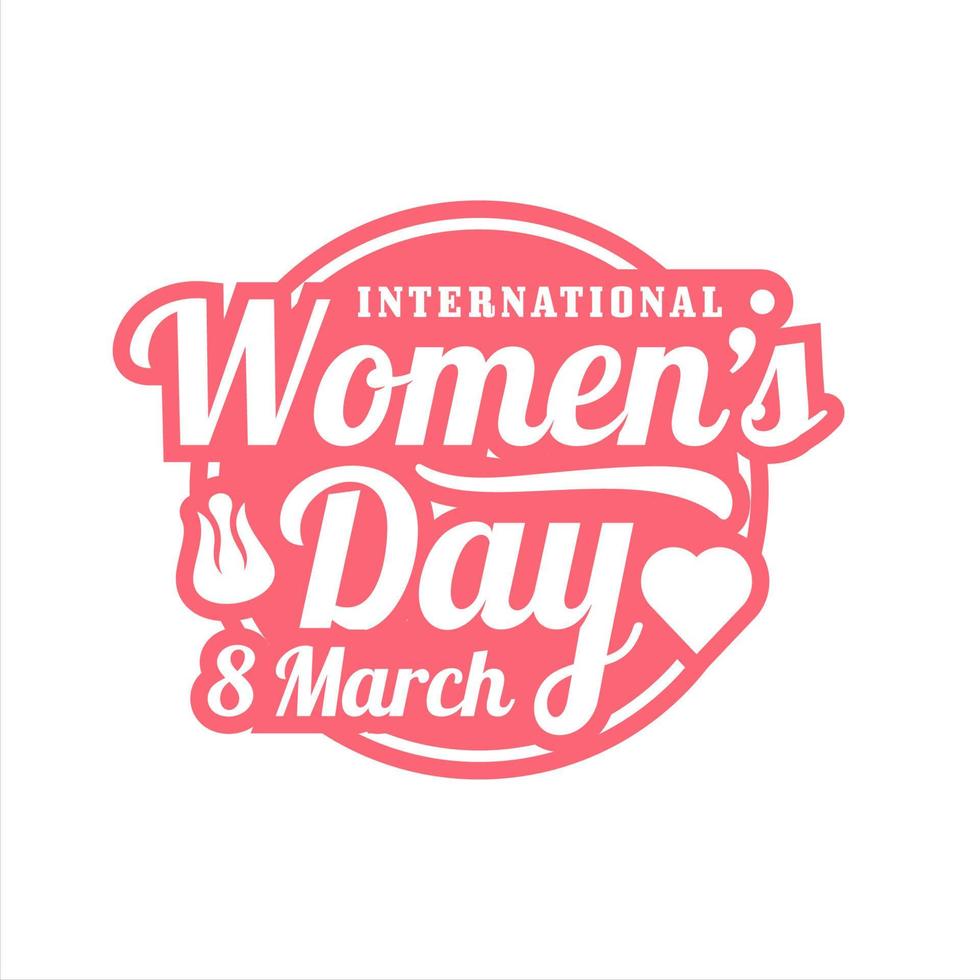 Women's day vector design logo premium