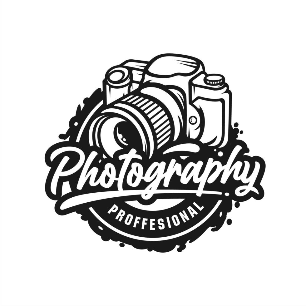 logotipo premium de diseño profesional de fotografía vector