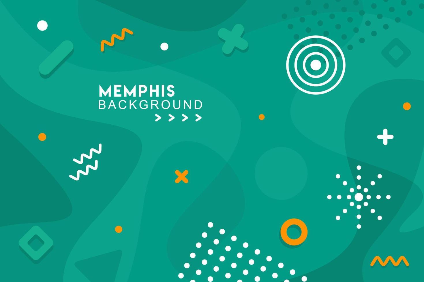 resumen fondo verde memphis diseño vector