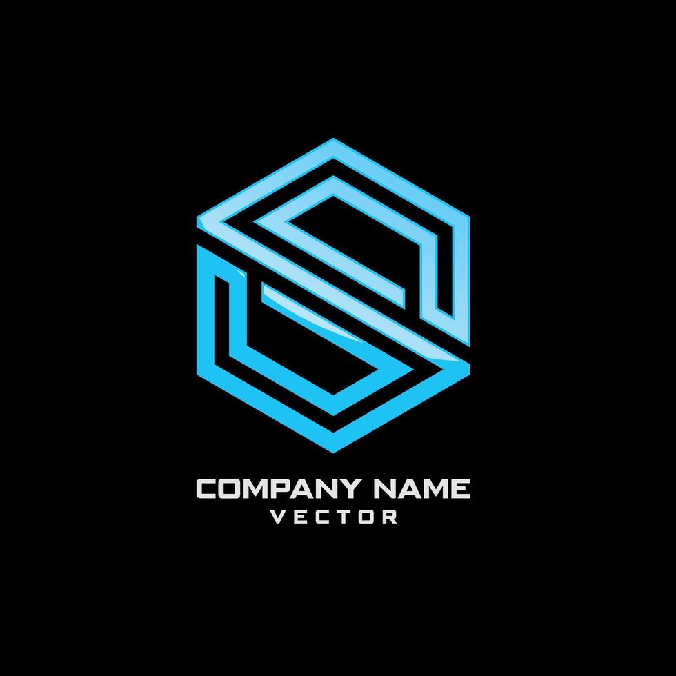 Company Logo Design Line Art S Symbol vector